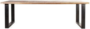 Eettafel Mango - 160x90, uit de sfeervolle collectie van Eleonora. Eleonora staat voor trendy en origineel design met een industrieel, vintage en retro karakter. Deze prachtige eettafel is vervaardigd uit mango hout & ijzer. Afmeting: (hxbxd) 76x160x90 cm.
