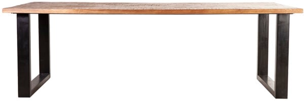 Eettafel Mango - 200x100, uit de sfeervolle collectie van Eleonora. Eleonora staat voor trendy en origineel design met een industrieel, vintage en retro karakter. Deze prachtige eettafel is vervaardigd uit mango hout & ijzer. Afmeting: (hxbxd) 76x200x100 cm.
