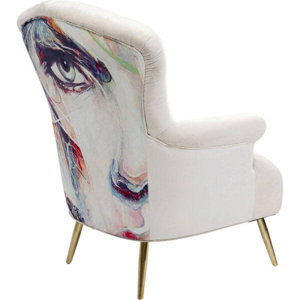Kare Design Fauteuil Portrait Creme fauteuil 85741 - Lowik Meubelen
