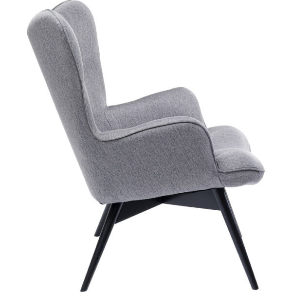 Kare Design Fauteuil Vicky Loco Grey fauteuil 85253 - Lowik Meubelen