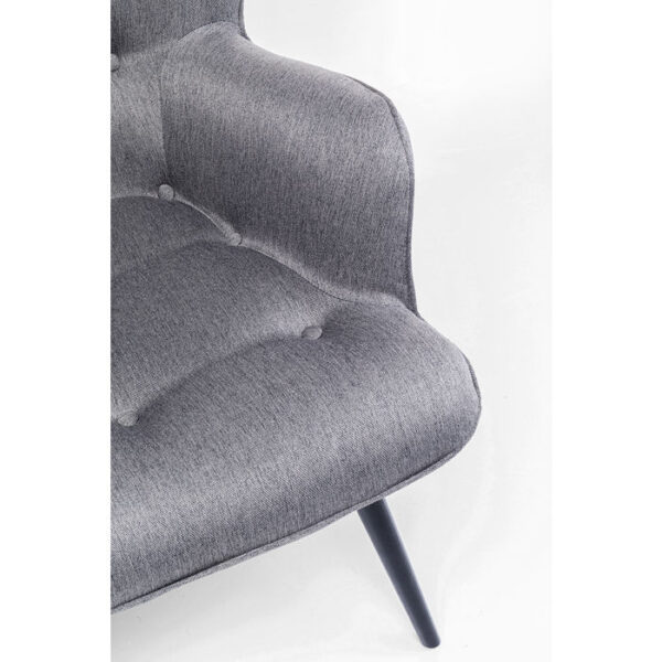 Kare Design Fauteuil Vicky Loco Grey fauteuil 85253 - Lowik Meubelen