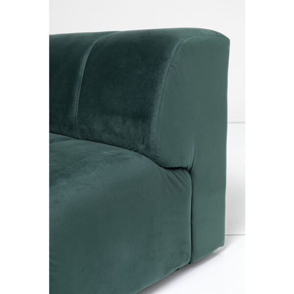 Kare Design Hoekbank Belami Velvet Dark Green Left 265cm hoekbank 85719 - Lowik Meubelen