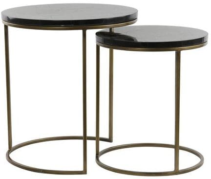 IN.House Bijzettafels Sobrina zwart Bijzettafel