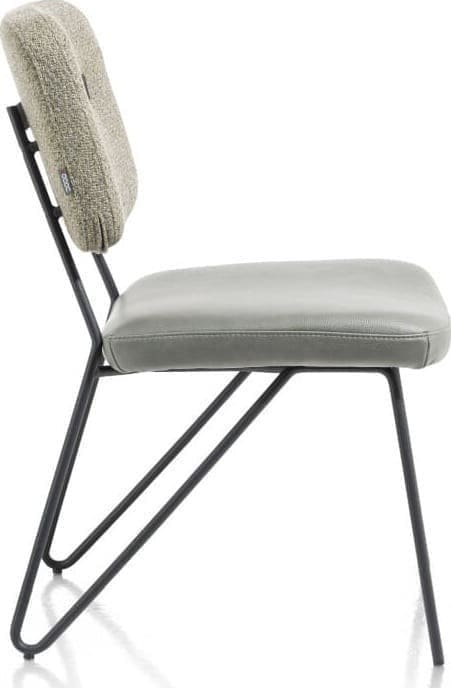 June eetkamerstoel - combi - groen uit de Xooon collectie