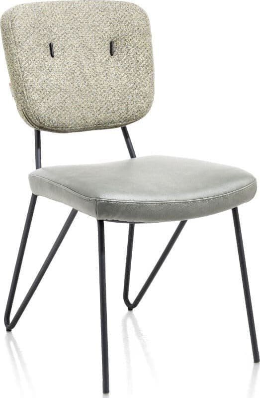 June eetkamerstoel - combi - groen uit de Xooon collectie