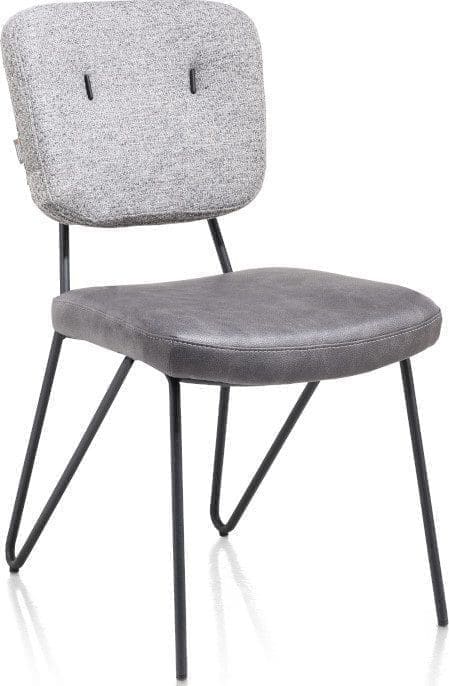 June eetkamerstoel - combi - lichtgrijs uit de Xooon collectie