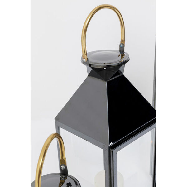 Kare Design Lantaarn Giardino Black Gold - (4/Set) lantaarn 53311 - Lowik Meubelen