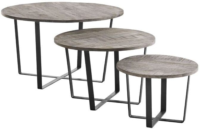 Profijt Meubel Bijzettafelset Laceno grey