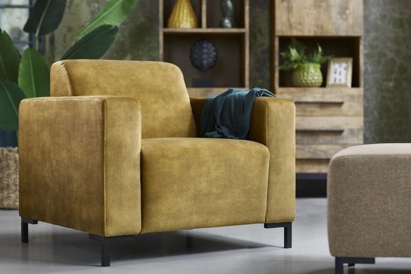 Pronto Wonen Fauteuil Alpa polyether zitting gold