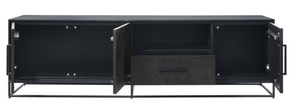 Pronto Wonen TV-meubel Veneta (199 breedte) eiken fineer zwart  Kast