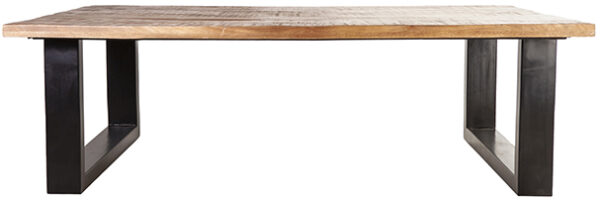 Salontafel Mango - 120x70, uit de sfeervolle collectie van Eleonora. Eleonora staat voor trendy en origineel design met een industrieel, vintage en retro karakter. Deze prachtige salontafel is vervaardigd uit mango hout & ijzer. Afmeting: (hxbxd) 40x120x70 cm.