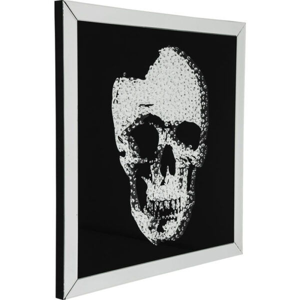 Kare Design Schilderij Frame Mirror Skull 100x100cm schilderij 36793 - Lowik Meubelen