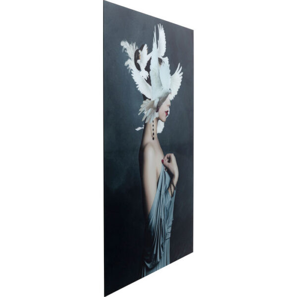 Kare Design Schilderij Glas Mother of Doves 80x120 schilderij 53062 - Lowik Meubelen