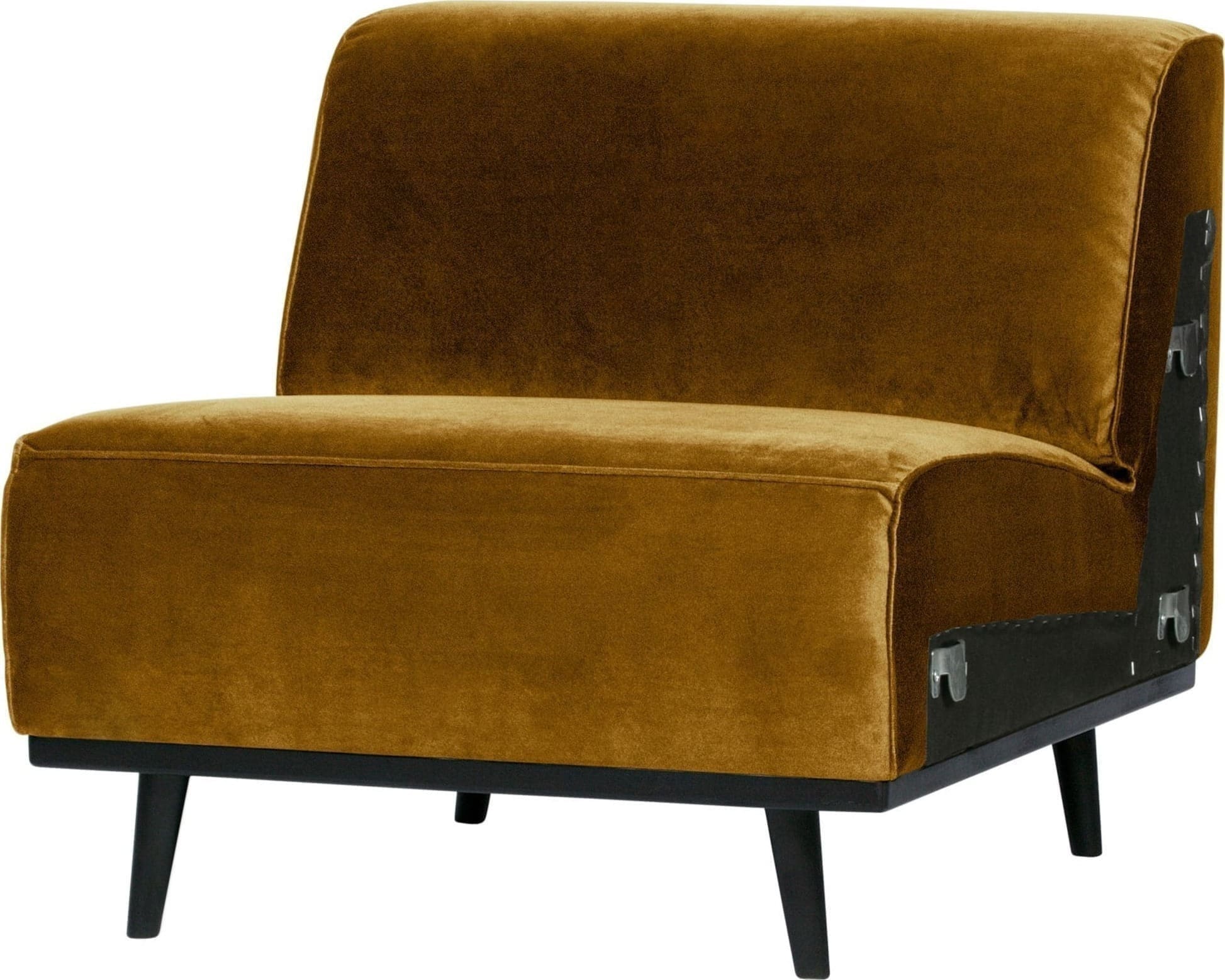 Statement 1-zits Element Fluweel Honing Geel uit de BePureHome collectie