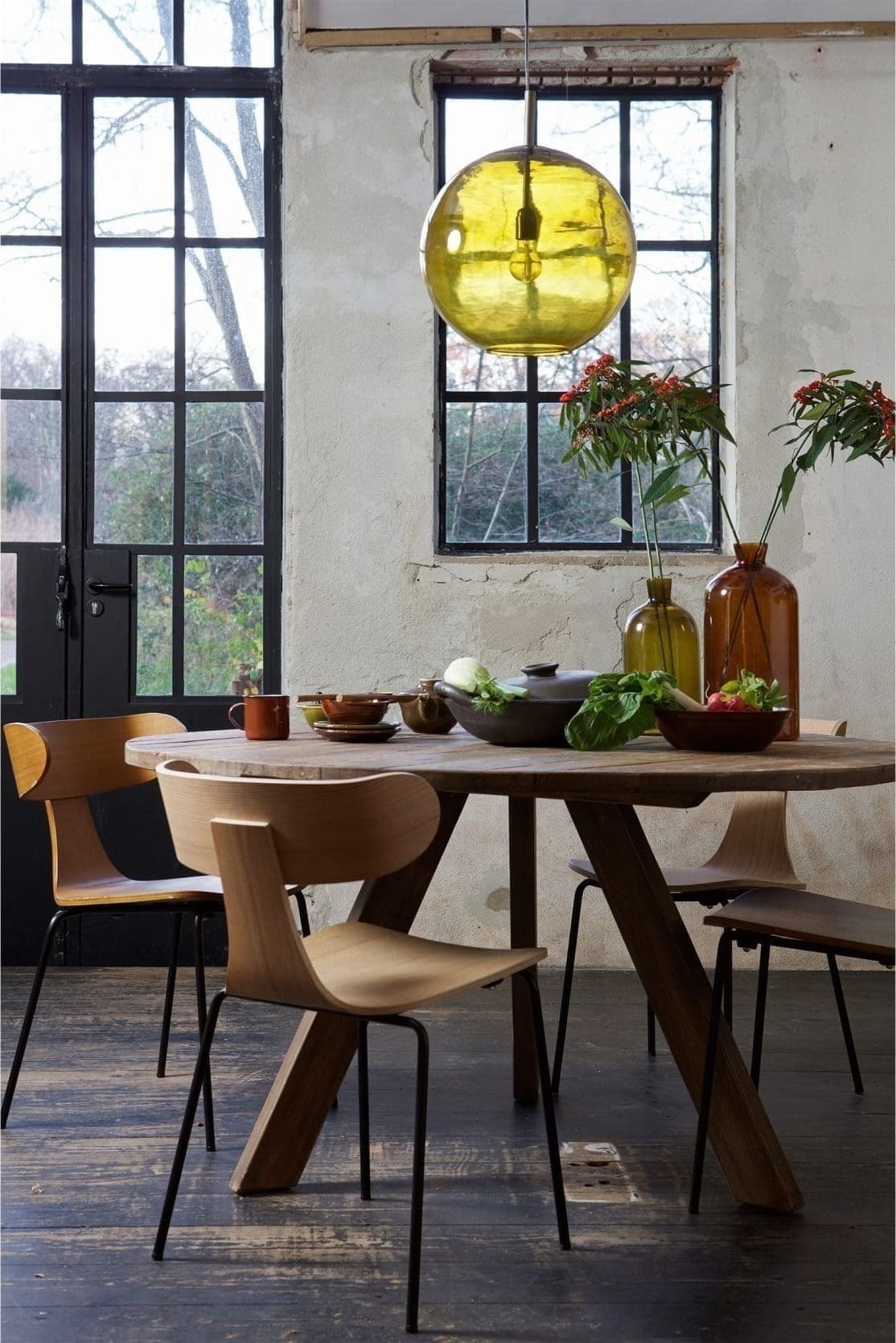 Form Houten Stoel - Metalen Poot - Naturel - Afbeelding 7