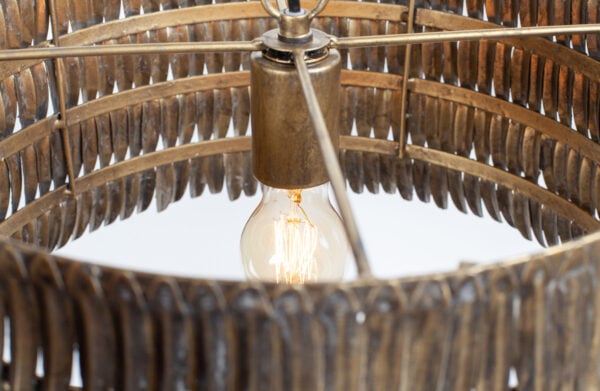 Hawaii Hanglamp Rond Metaal - Antique Brass uit de Lampen collectie van BePureHome bij Löwik Meubelen