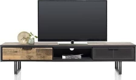 Henders & Hazel Avalon tv-dressoir 200 cm. - 2-laden + 1-niche - driftwood Tv-dressoir