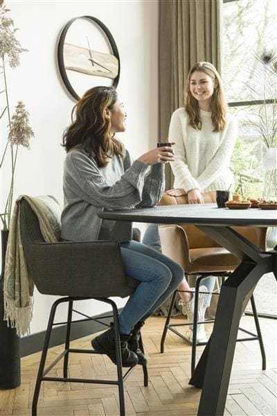 Henders & Hazel Livada bergkast 110 cm. - 4-deuren + 1-lade + 2-niches - onyx Kast