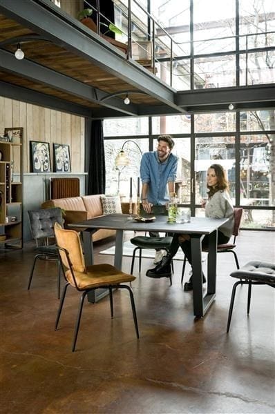 Henders & Hazel Livada lowboard 170 cm. - 2-deuren + 1-klep + 1-niche - onyx Tv-dressoir