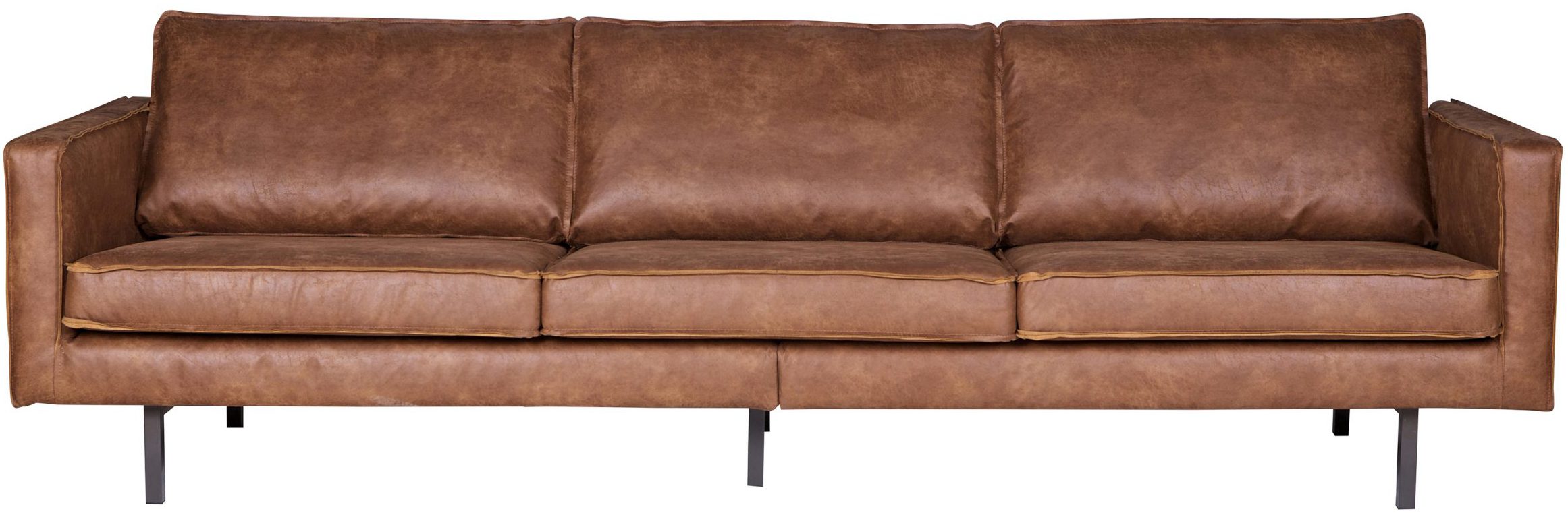 BePureHome Rodeo Bank 3-Zits - Recycle Leer - Cognac - 85x277x86