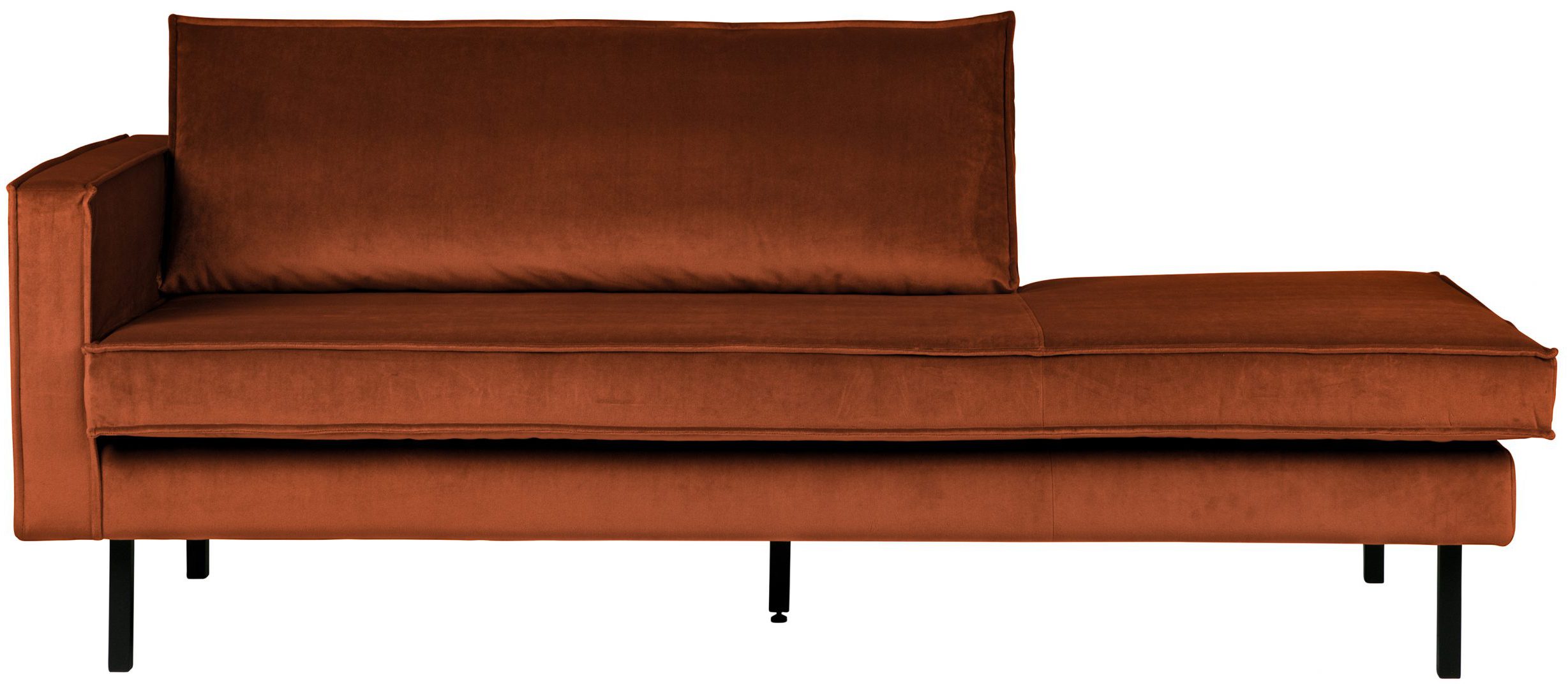 Rodeo Daybed Left  Velvet - Roest