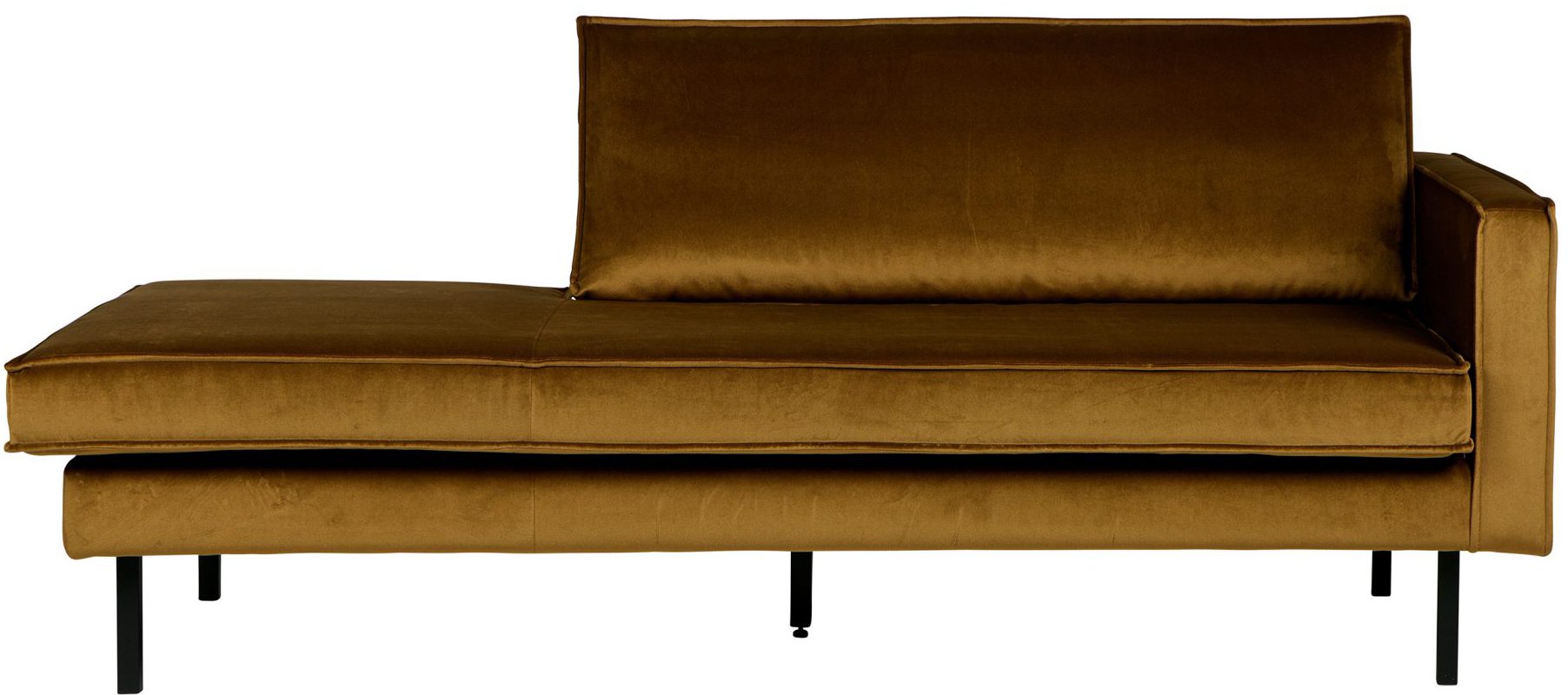 Rodeo Daybed Right  Velvet - Honing Geel