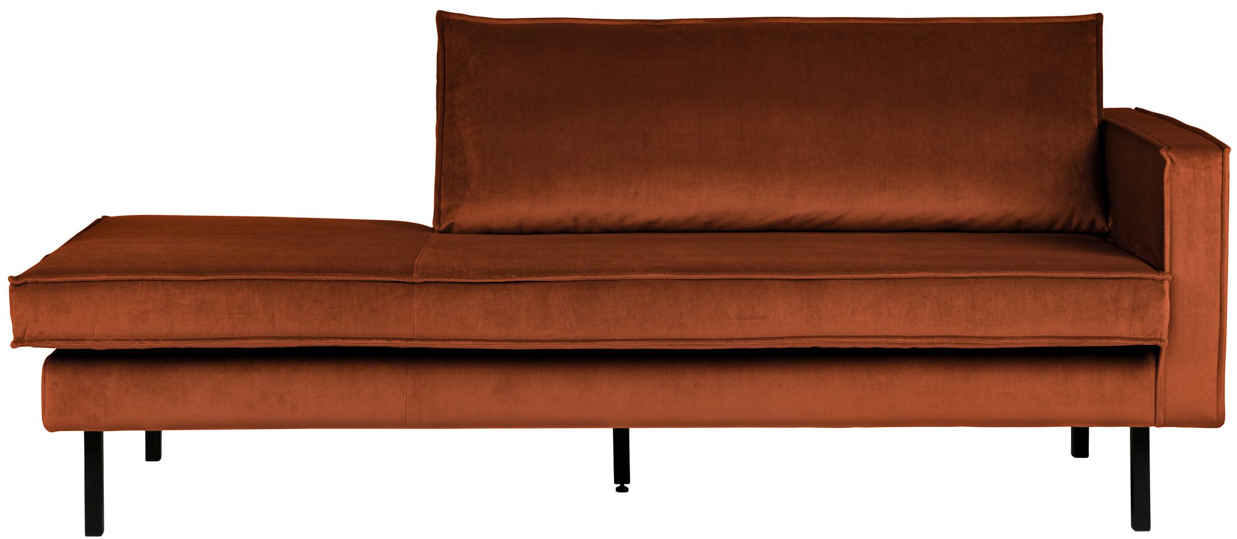 Rodeo Daybed Right  Velvet - Roest