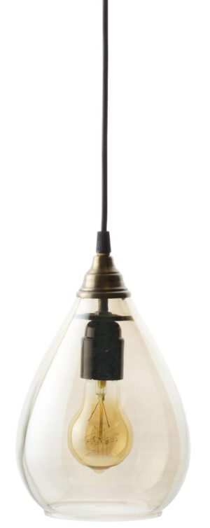 Simple Hanglamp Glas Medium Antique Brass uit de BePureHome collectie