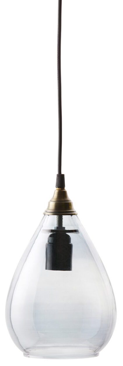 BePureHome Simple Hanglamp Medium - Glas - Grijs - 25x15x15