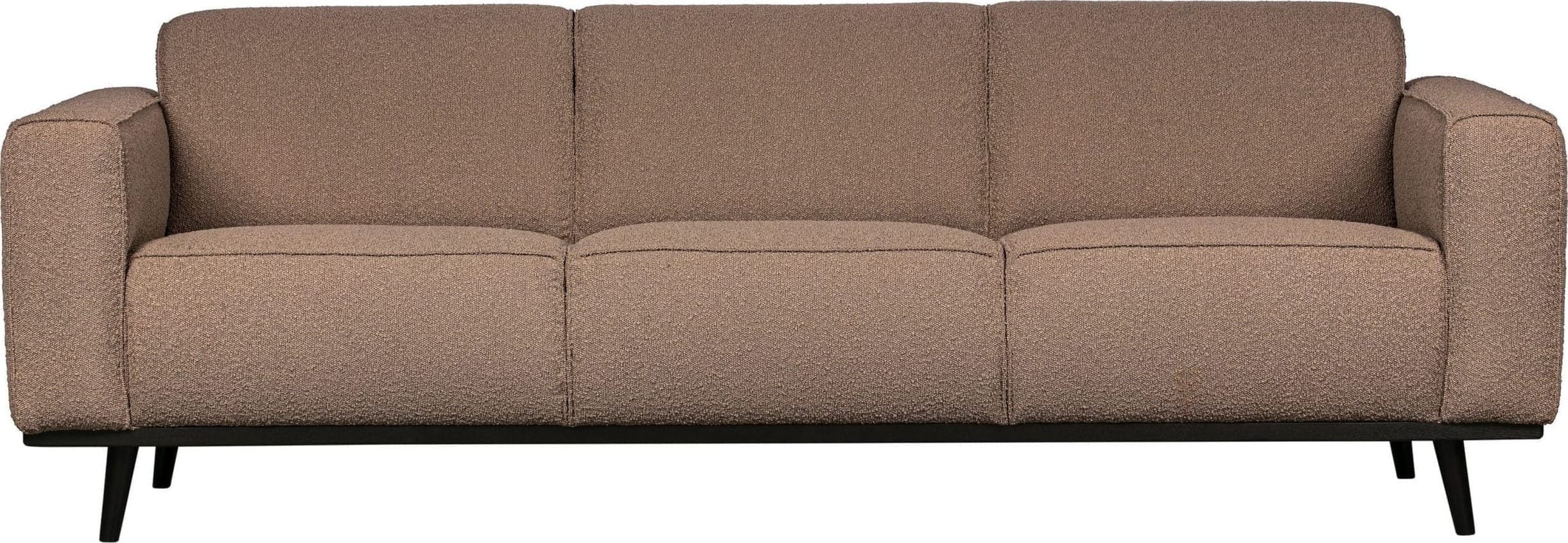 Statement 3-zits Bank 230 Cm Boucle Nougat uit de BePureHome collectie