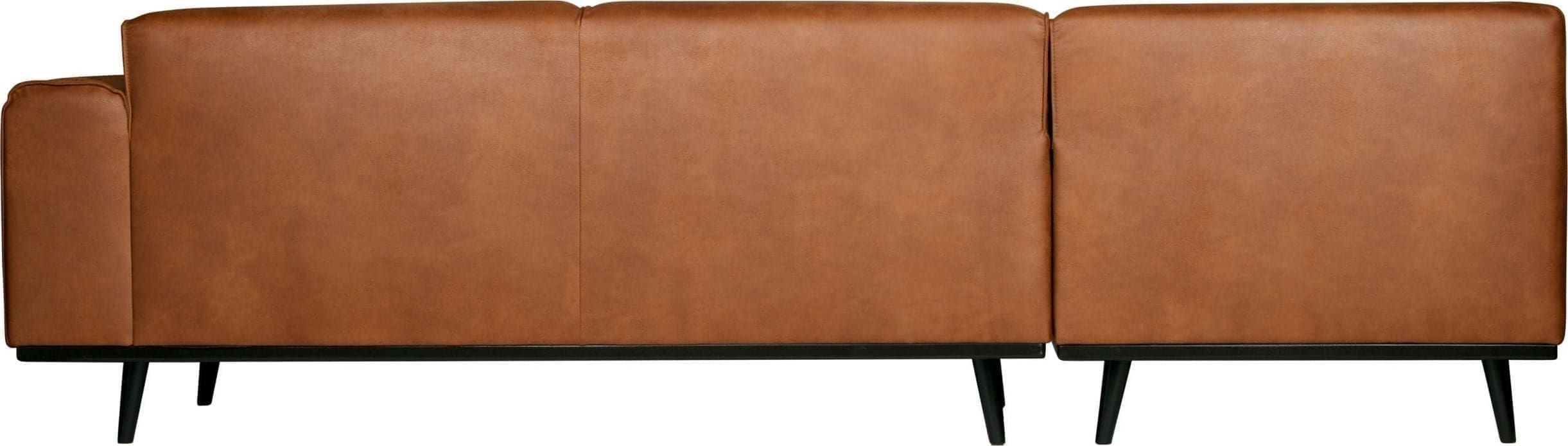 Statement Hoekbank Links Eco Leer Cognac uit de BePureHome collectie
