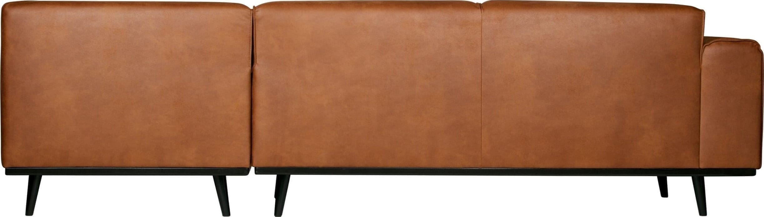 Statement Hoekbank Rechts Eco Leer Cognac uit de BePureHome collectie