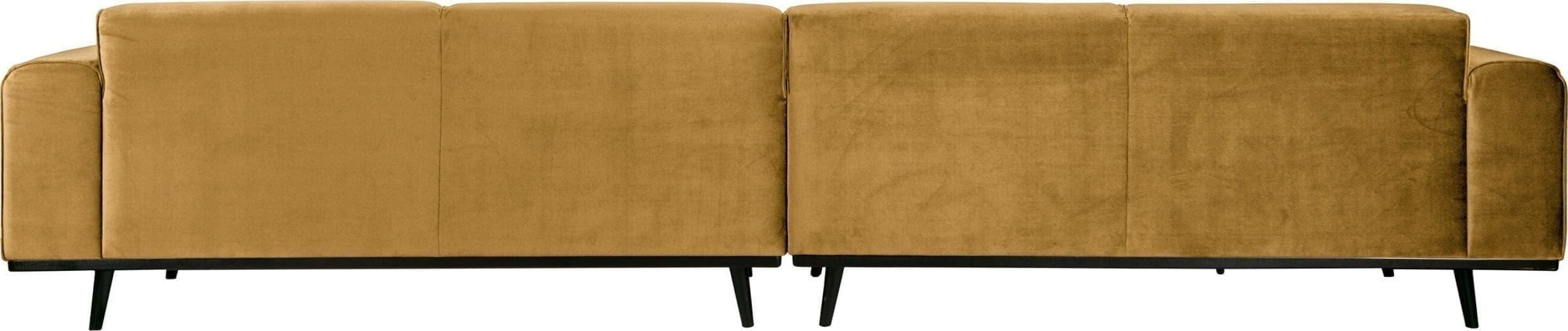 Statement Xl 4-zits Bank 372 Cm Fluweel Honing Geel uit de BePureHome collectie