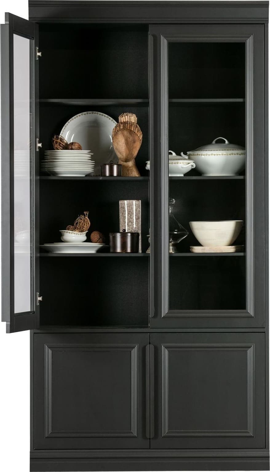 Organize Vitrinekast 44cm Grenen - Matzwart uit de Opbergen collectie van BePureHome bij Löwik Meubelen