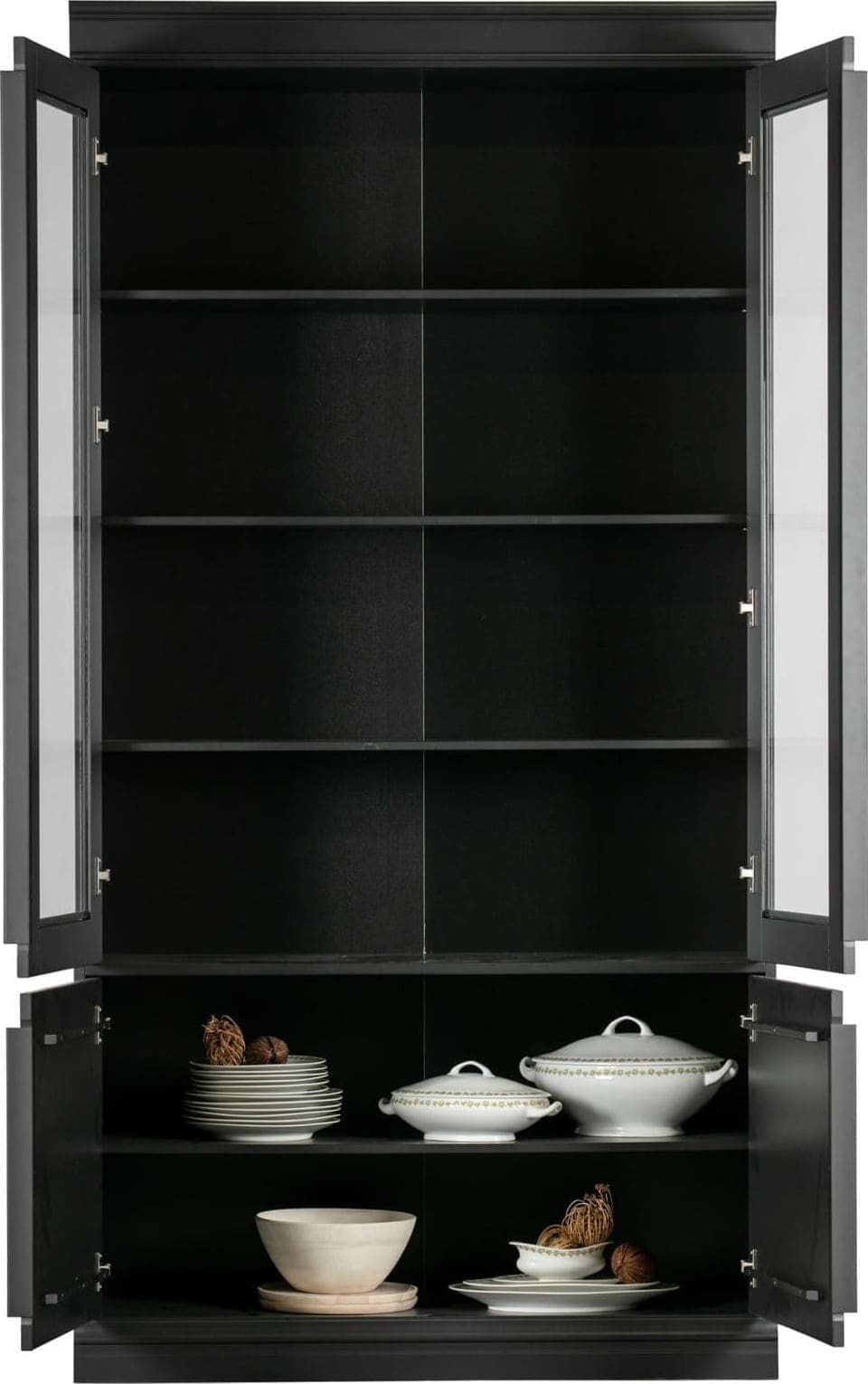 Organize Vitrinekast 44cm Grenen - Matzwart uit de Opbergen collectie van BePureHome bij Löwik Meubelen