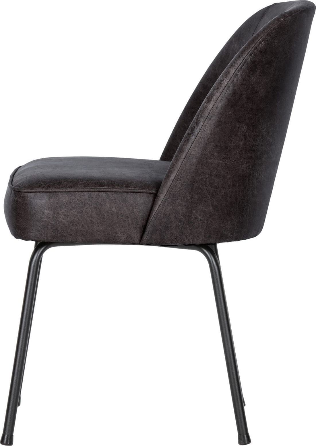 Vogue Eetkamerstoel - Leer Zwart uit de BePureHome collectie