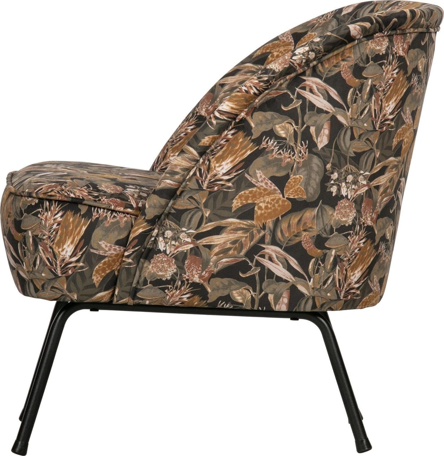 Vogue Fauteuil Fluweel - Bouquet Zwart - Afbeelding 5