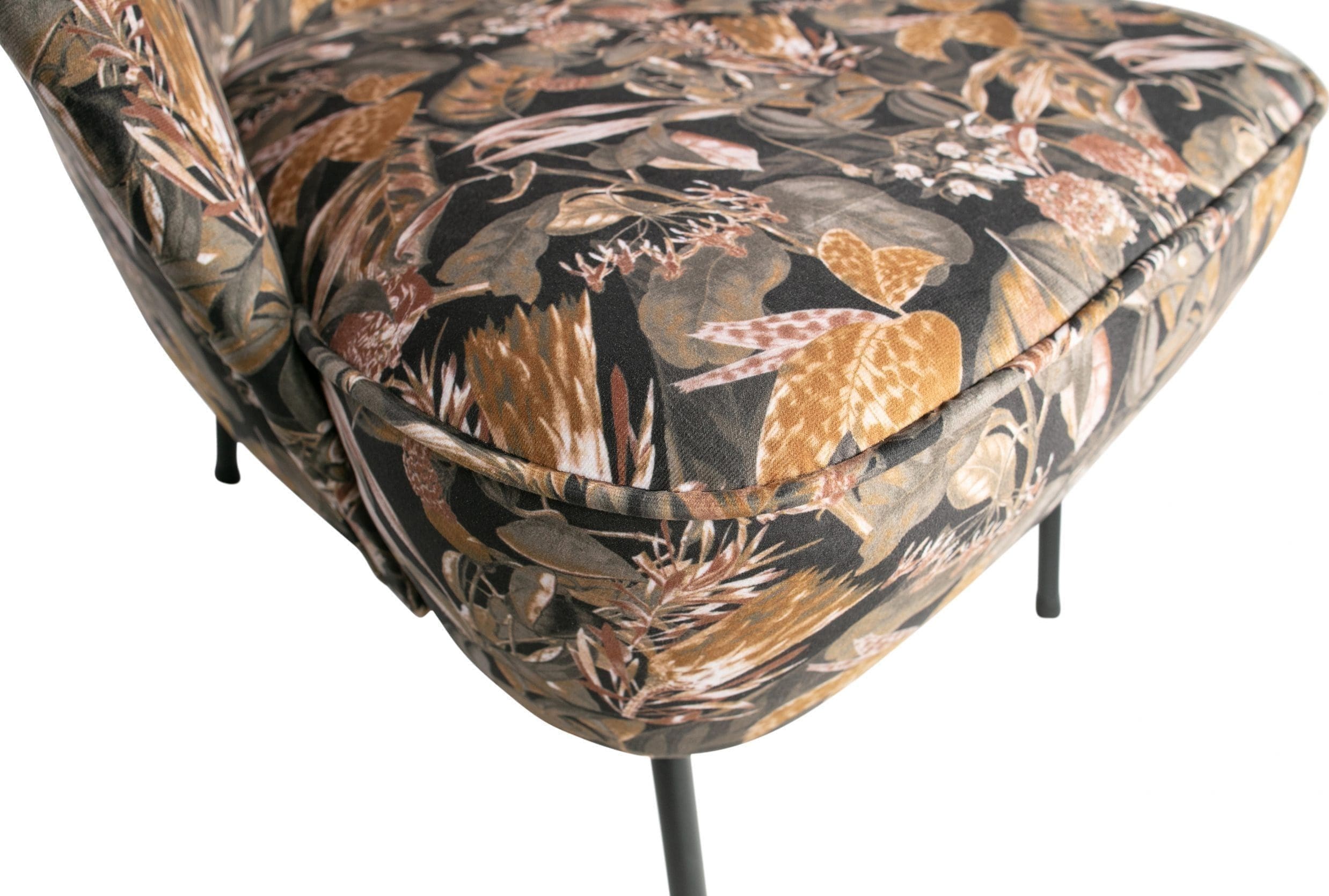 Vogue Fauteuil Fluweel - Bouquet Zwart - Afbeelding 8