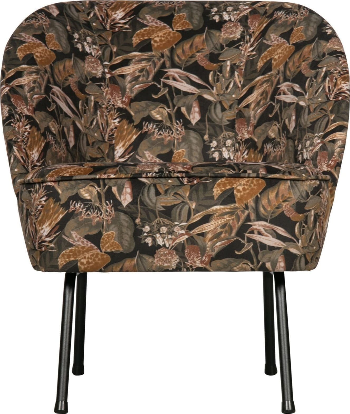 Vogue Fauteuil Fluweel Bouquet Zwart uit de BePureHome collectie