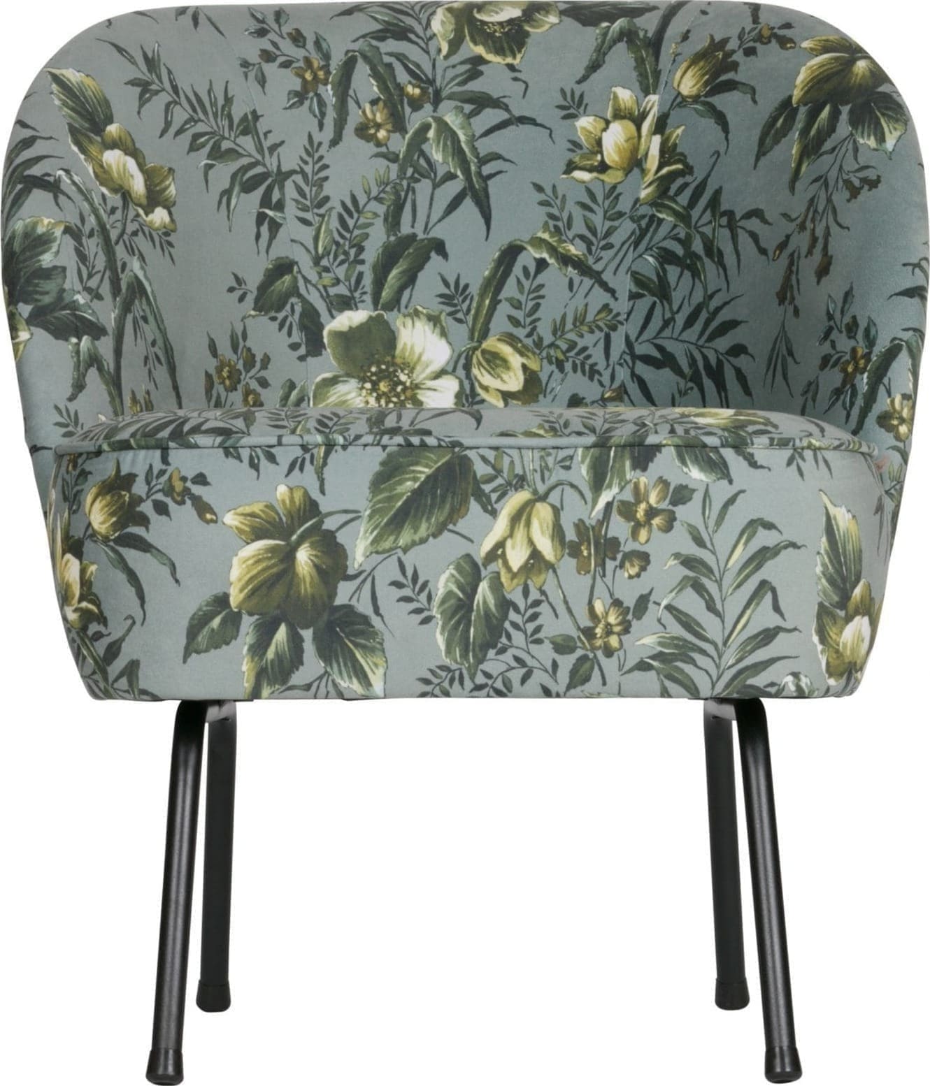 Vogue Fauteuil Fluweel Poppy Grijs uit de BePureHome collectie