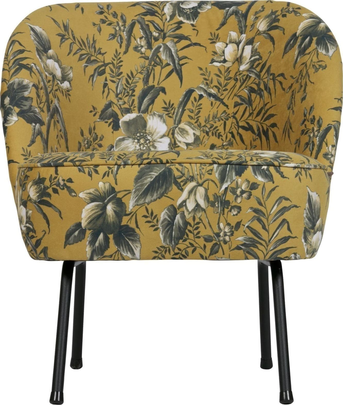 Vogue Fauteuil Fluweel Poppy Mosterd uit de BePureHome collectie