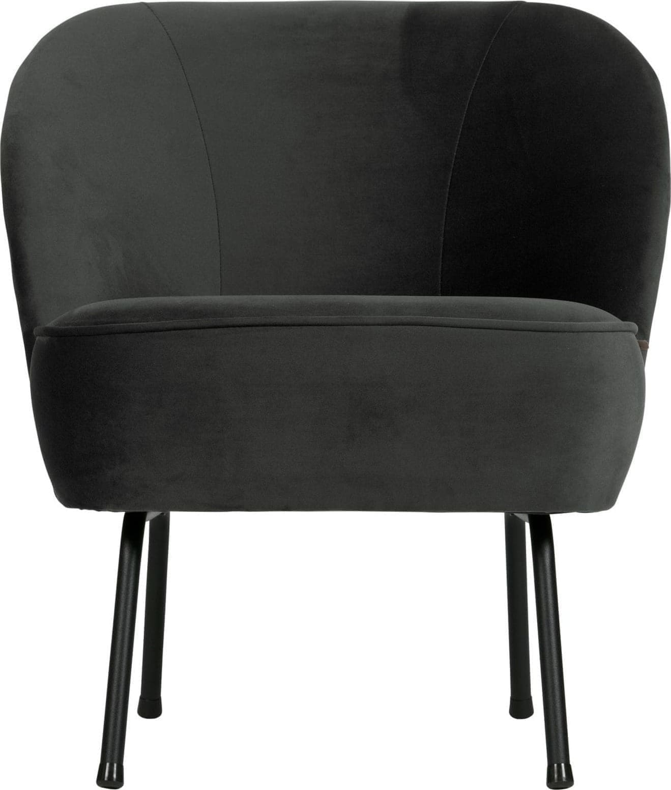Vogue Fauteuil Fluweel Zwart uit de BePureHome collectie