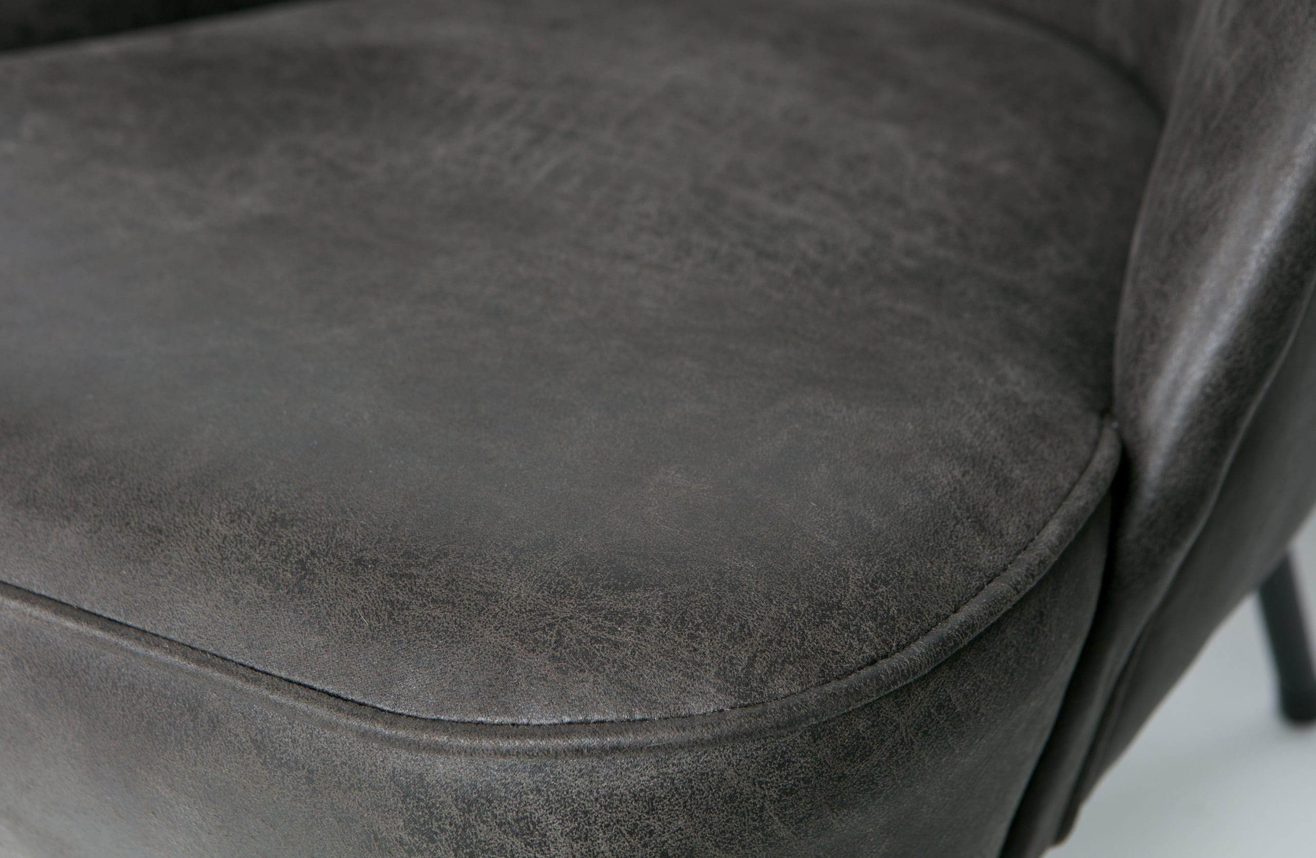 Vogue Fauteuil Leer - Zwart - Afbeelding 5