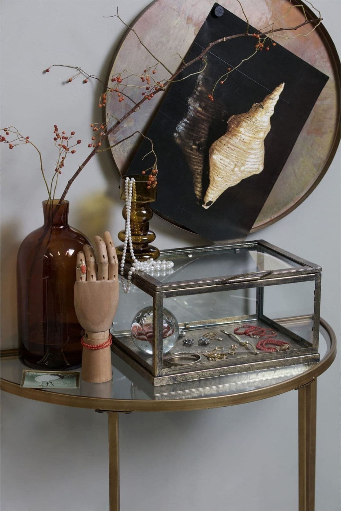 Goddess Sidetable Antique Brass uit de Tafels collectie van BePureHome bij Löwik Meubelen