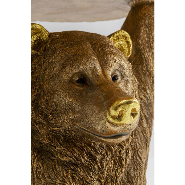 Bijzettafel Table Animal Bear Gold 35x34cm Kare Design Bijzettafel 85737