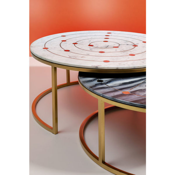 Bijzettafel Table Mystic Round (2/Set) Ø90cm Kare Design Bijzettafel 83390
