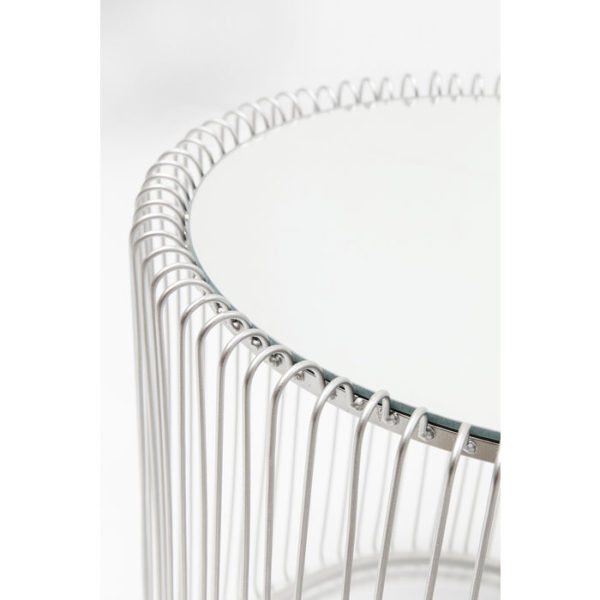 Bijzettafel Table Wire Silver (2/Set) Ã˜44cm Kare Design Bijzettafel 80899