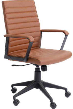 Bureaustoel Chair Labora Lightbrown Kare Design Bureaustoel 85723