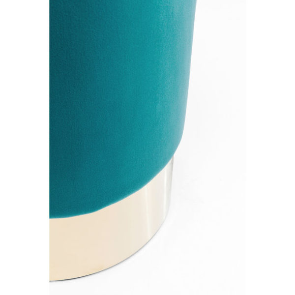 Hocker Cherry Bluegreen Brass Ã˜35cm Kare Design Hocker 83197