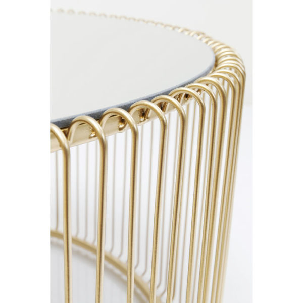 Salontafel Table Wire Uno Brass Ã˜80cm Kare Design Salontafel 84516